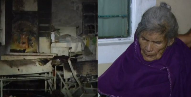 Ladrones quemaron la casa de una anciana de 95 años, con ella adentro, en CDMX