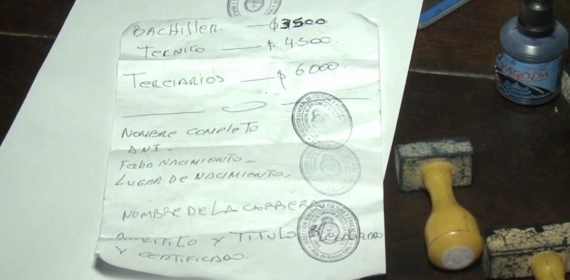 Cayó una banda que falsificaba títulos y los vendía: incluía instituciones de Mendoza