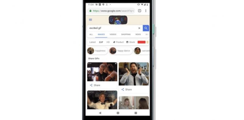 Google simplificó la forma de buscar y compartir GIFS en redes sociales