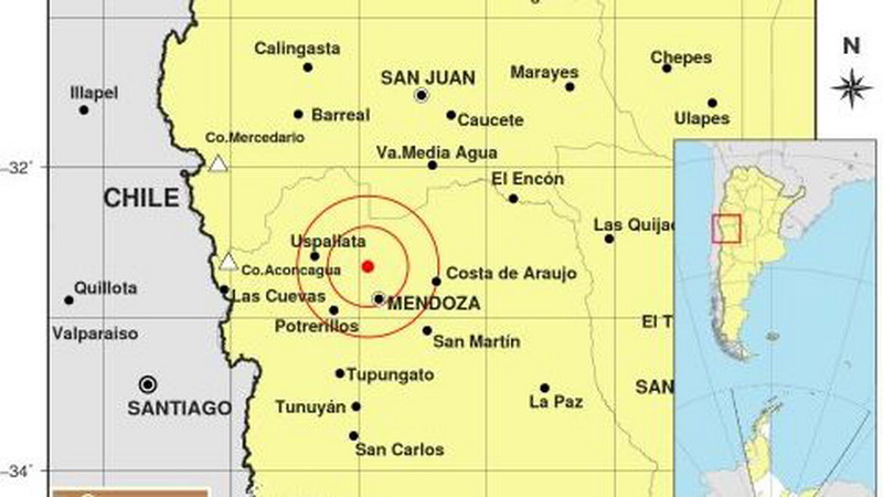 Tembló en Mendoza y tuvo su epicentro en Las Heras