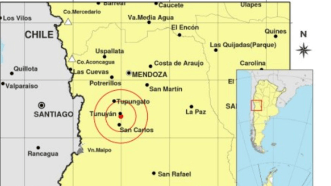 Tembló en Tunuyán y se sintió fuerte en Mendoza