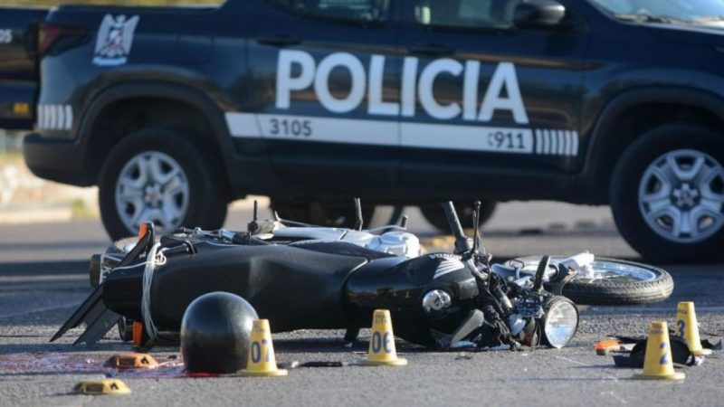 Un hombre sufrió la amputación de una pierna tras caer de su moto en Potrerillos
