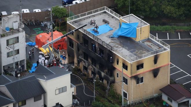 Incendio en Kyoto Animation que dejó 33 muertos
