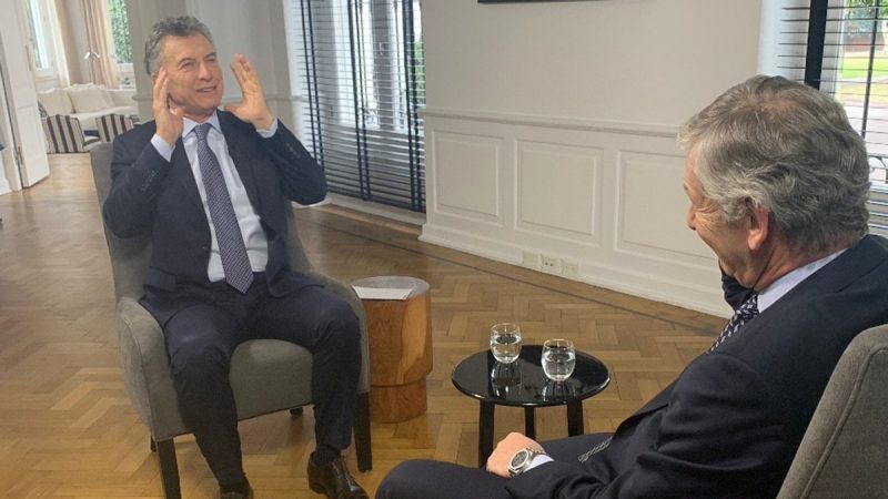 Mauricio Macri: “Argentina no va a defaultear, tiene una deuda baja con respecto a su PBI”