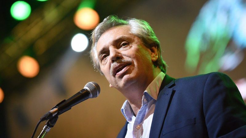 Para Alberto Fernández, Mauricio Macri “es el candidato de Donald Trump y del FMI”