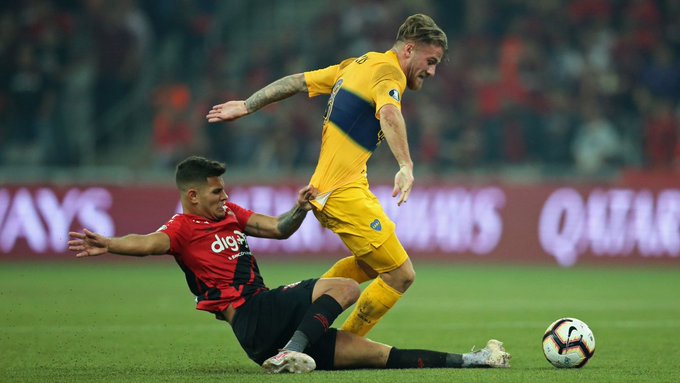 Boca le ganó al Atlético Paranaense en Brasil