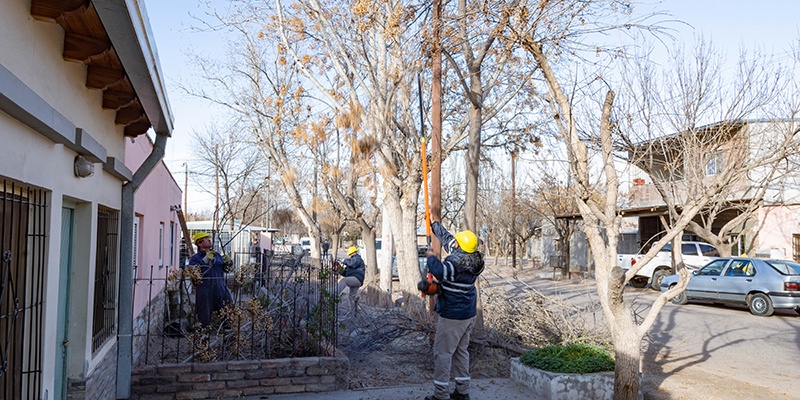 Las delegaciones distritales trabajaron en el barrio San Carlos