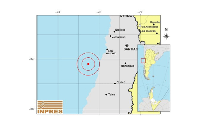 Un fuerte temblor sacudió la costa chilena y se sintió en Mendoza