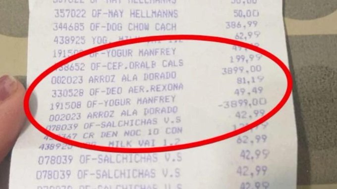 Un súper en San Juan cobra el arroz a $ 3.899 y los fideos a $ 2.599 “para no vender”