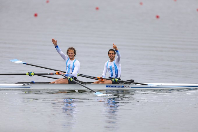 El remo argentino consiguió tres medallas en la mañana de Lima 2019