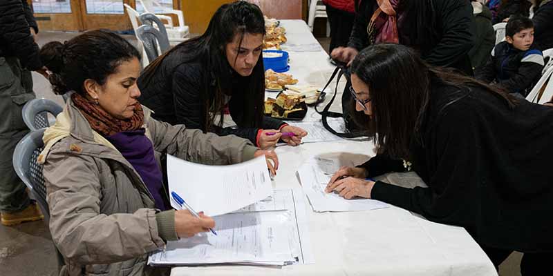 Se realizó el sorteo de las casas del Bº Carmensa IV