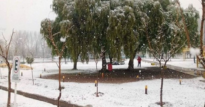Después de 42 años, volvió a nevar en Santa Rosa, La Pampa