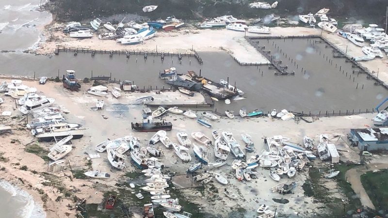 El 60% de la isla de Gran Bahama quedó inundada tras el paso del huracán Dorian