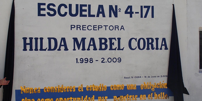 Robaron en la escuela Hilda Mabel Coria