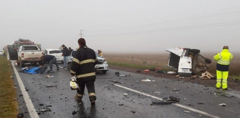 Dos accidentes en pocas horas en la misma zona de la ruta 205: dos muertos y seis heridos