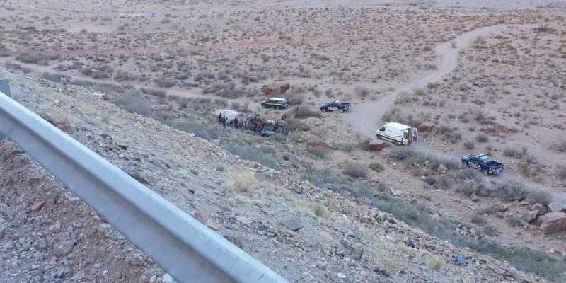 Desbarrancó un camión en Ruta 7 y su chofer terminó herido