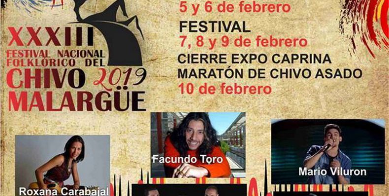 El Festival Nacional del Chivo se realizará del 28 de enero al 2 de febrero de 2020