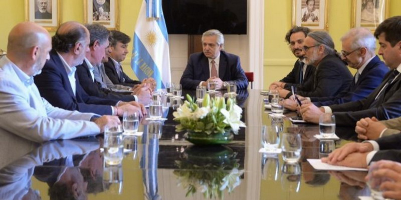 Alberto Fernández se reunió con la Mesa de Enlace