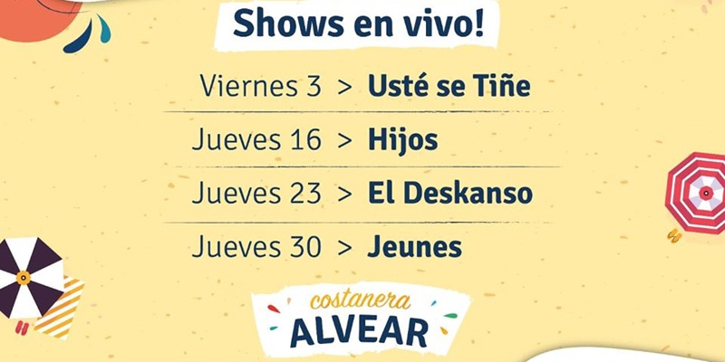 Este viernes comienza el ciclo Costanera Suena
