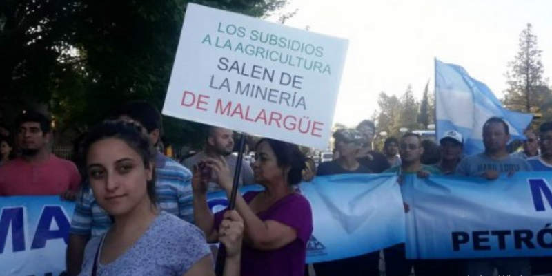 Marcharon en Malargüe a favor de la minería