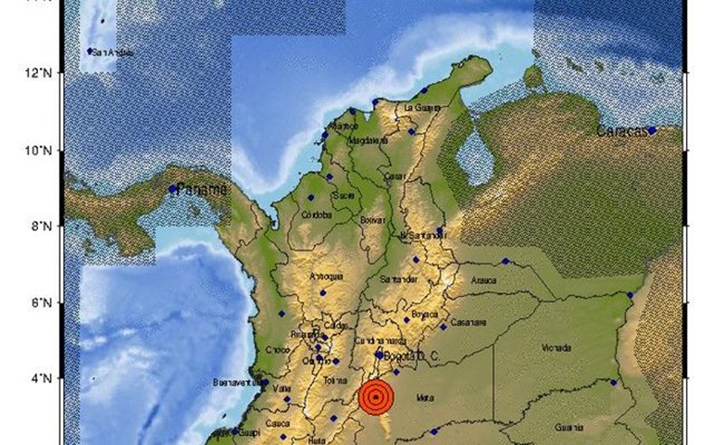 Sismo de magnitud 6,0 sacude Colombia