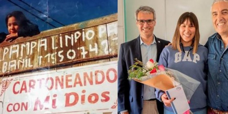 “Es tocar el cielo con las manos”: trabajó como cartonera y ahora se recibió de enfermera