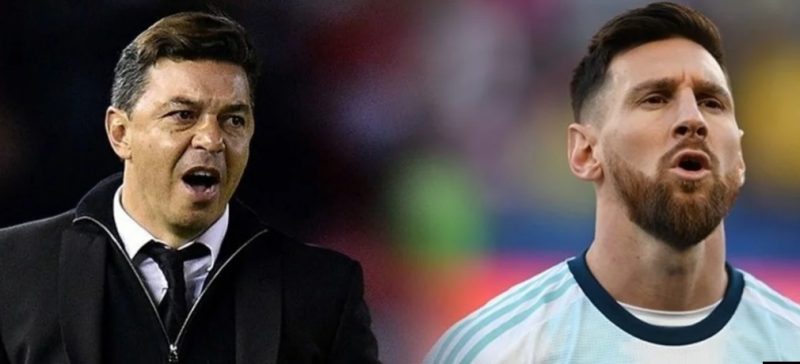 Gallardo le ganó a Messi