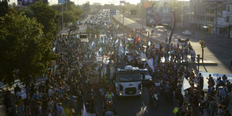 La caravana contra los cambios a la 7722 llegó a Mendoza
