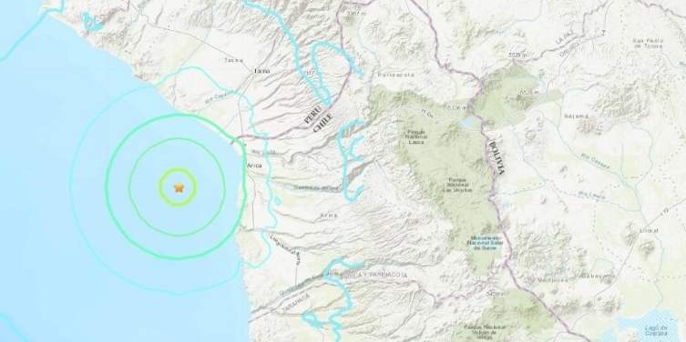 Chile: Registran un sismo de magnitud 6,0