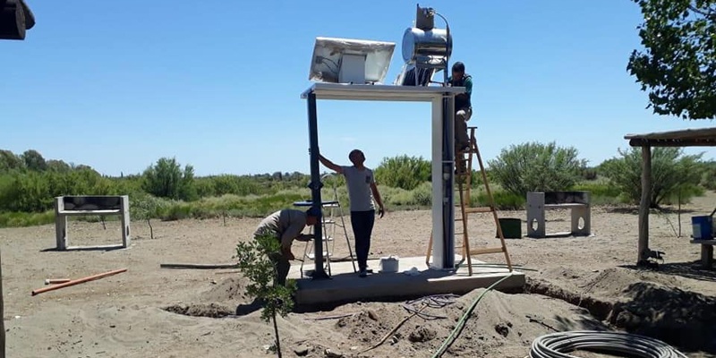 Instalaron una Estación Solar Matera en El Trapal