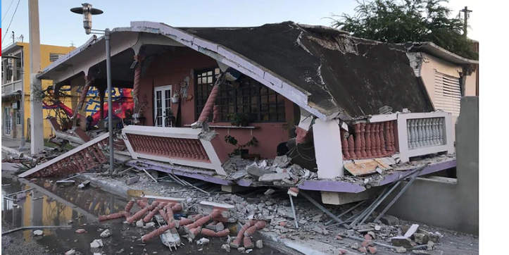 Un muerto y apagón general en Puerto Rico tras el sismo de 6,5 grados que sacudió a la isla este martes