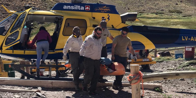 Un andinista mendocino con edema cerebral fue evacuado de Aconcagua