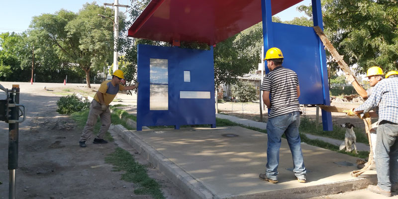 Continúan las obras en barrios de Alvear