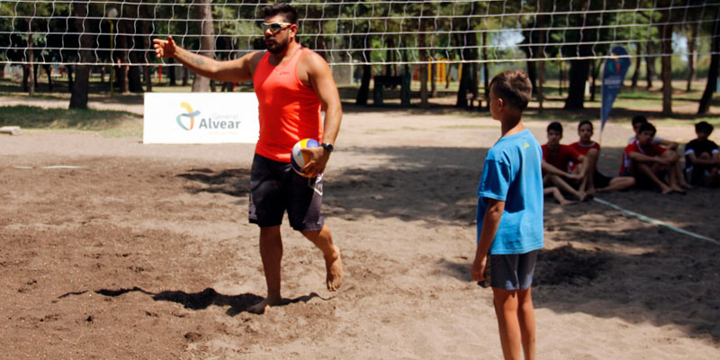 Se realizó una importante clínica de Beach Vóley