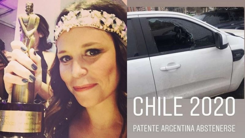 Le rompieron el auto a una periodista gastronómica mendocina en Chile: “No vengan”