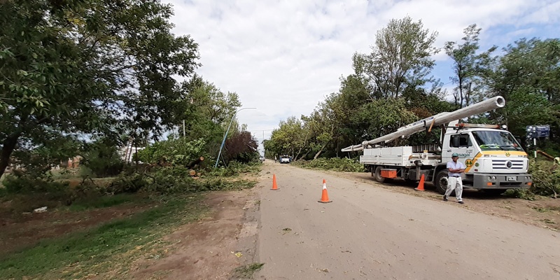 Cecsagal accionó rápidamente para comenzar a reparar los daños en Carmensa