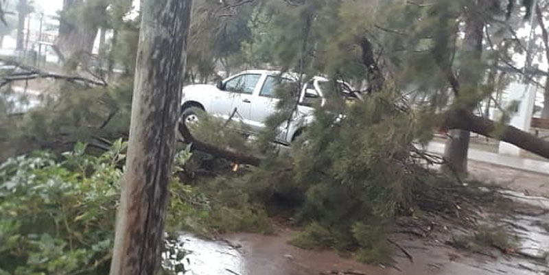 Las contingencias climáticas provocaron daños en el departamento