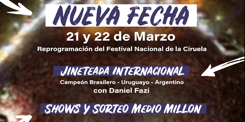 El Festival de la Ciruela ya tiene nueva fecha