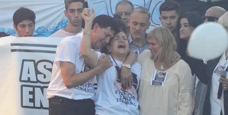 Desgarrador discurso de la mamá de Fernando “Quiero que paguen por lo que hicieron”