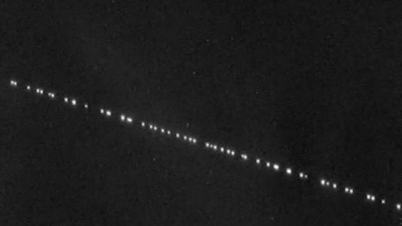 ¿Qué son las extrañas luces alineadas que se vieron en gran parte del cielo argentino?