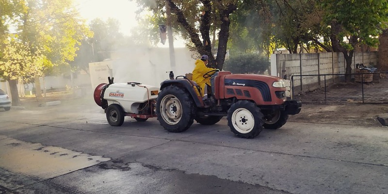 Continúan los operativos de desinfección en Ciudad y distritos