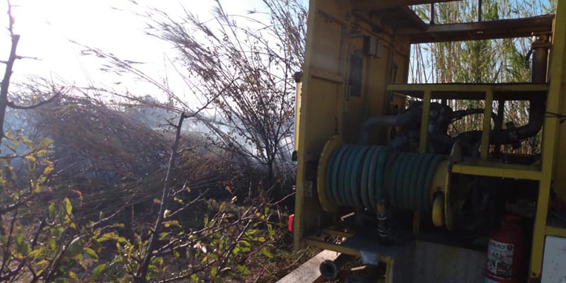 Bomberos Voluntarios de Bowen sofocó un incendio en calle 19