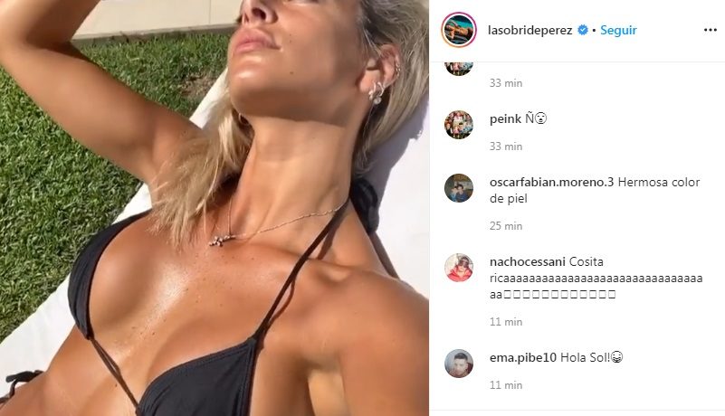 Cuarentena hot: Sol Pérez aprovecha el tiempo libre para tomar sol
