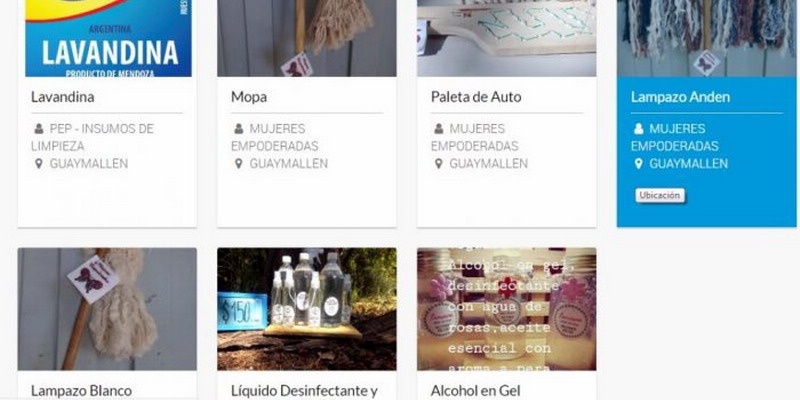 Reparto a domicilio de productos de limpieza y desinfección por catálogo en línea