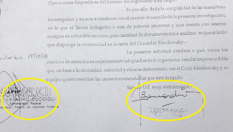 Exclusivo: un documento de Bonadio compromete la investigación del caso “cuadernos”