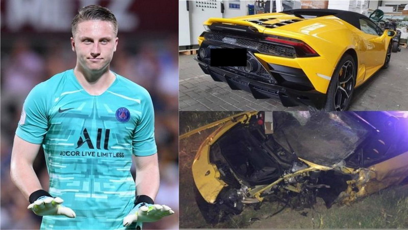 Un exportero de la escuela del Barça destroza su Lamborghini en un brutal accidente