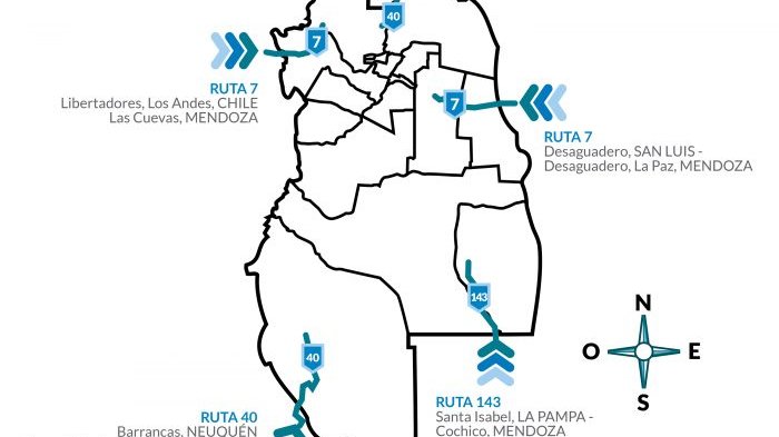 Se habilitaron las rutas de acceso a la provincia para el transporte de carga