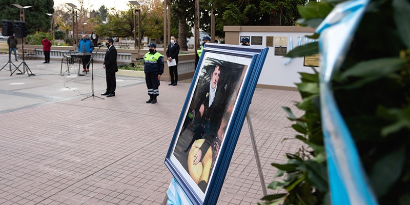 El Día de la Bandera se conmemora en Alvear Oeste