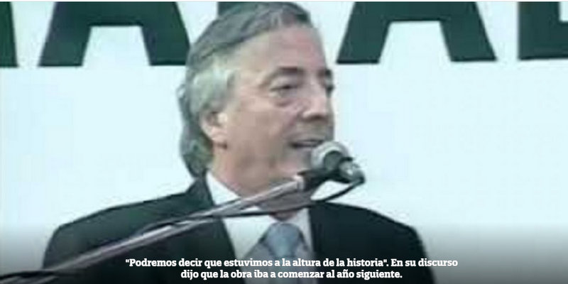 Video: el día que Kirchner anunció Portezuelo en San Rafael