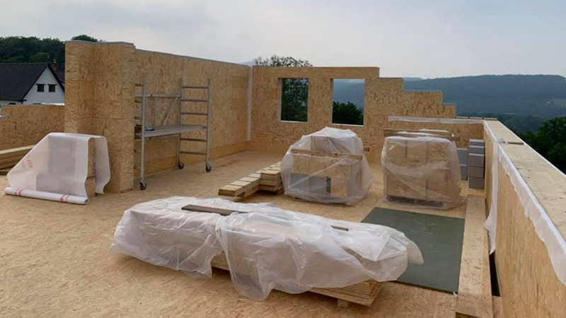 Como si fuesen LEGOs: una empresa vende bloques para armar una casa en solo seis días